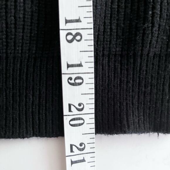 ZARA High Neck Black Sweater Large - Picture 6 of 8